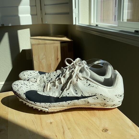 Nike Zoom Rival’s track & field black white cleats size 15 college high school - Picture 3 of 7